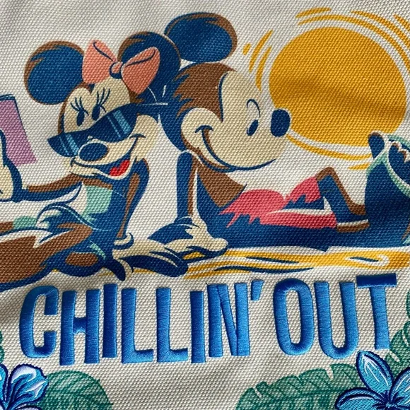 🆕 Disney Mickey and Minnie Mouse Canvas Tote Bag - Picture 5 of 12